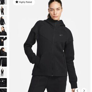 Nike Sportswear Tech Fleece Windrunner Black Full-Zip Hoodie M NWT